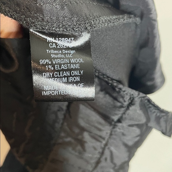 Nili Lotan | Women’s Virgin Wool Black Montana Pleated Pants Size 10 - Picture 9 of 9